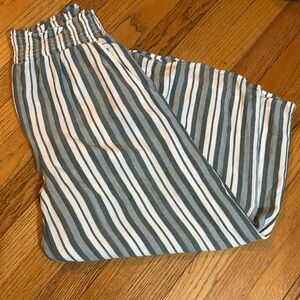 American Eagle Outfitters Striped Pants -green and White